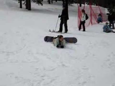 How NOT to snowboard, ill stick to ski's thanks!