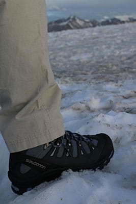 Salomon Quest 4D II GTX Hiking Boots in snow