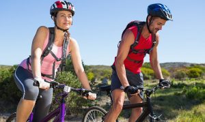 two cyclists