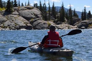 man in kayak