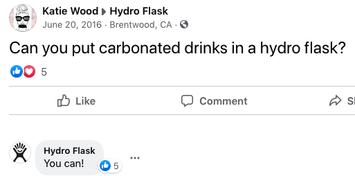soda in Hydro Flask