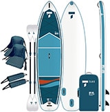 TAHE Beach SUP-Yak Tandem Inflatable Stand Up Paddle Board with Paddles - 11'6