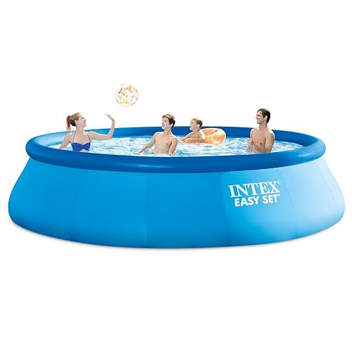 Intex 15ft X 42in Easy Set Pool Set with Filter Pump, Ladder, Ground Cloth & Pool Cover
