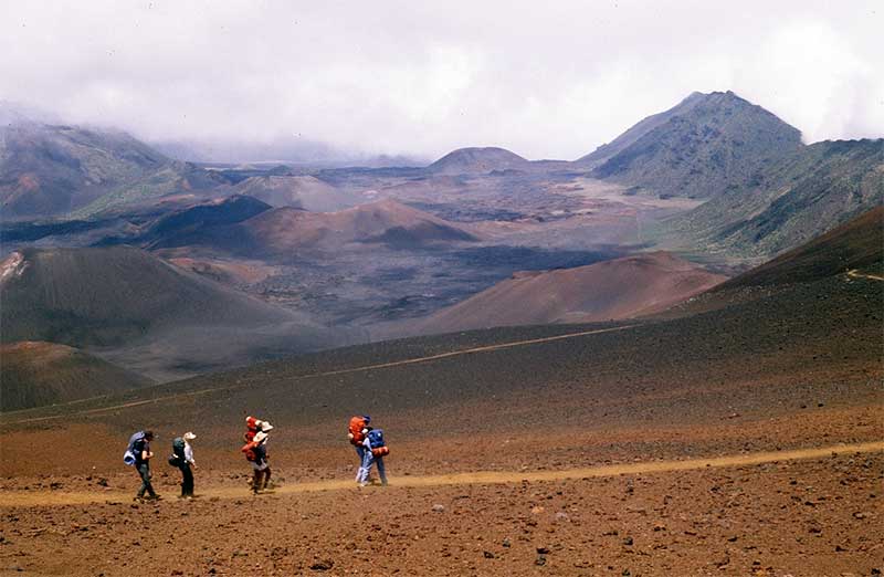 5 Of The Most Scenic Hikes To Take in Hawaii 6 Haleakala Sliding Sand Trail vista