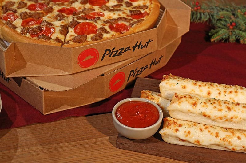 Can You Freeze Pizza Hut Pizza? 2 pizza hut pizza and breadsticks