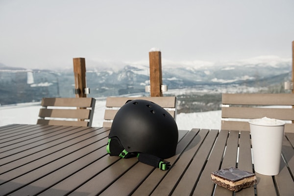 Skateboard Helmet For Snowboarding Or Skiing? 1 ski helmet on table