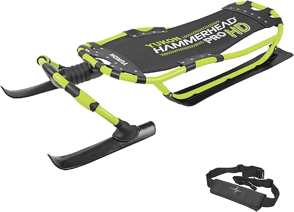 Getting Started With Sledding (For Fitness!) 5 Yukon Hammerhead Pro HD Steerable Snow Sled with Aluminum Frame
