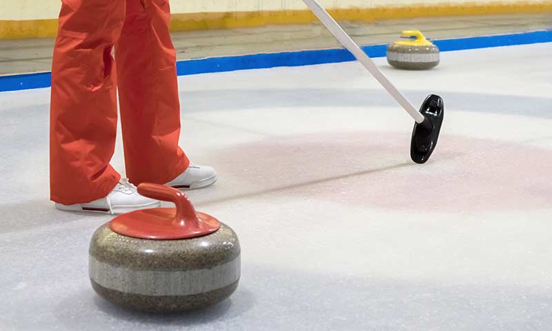 Getting Started With Curling 1 curling stone on ice
