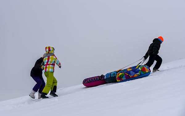 Getting Started With Sledding (For Fitness!) 2 the trudge