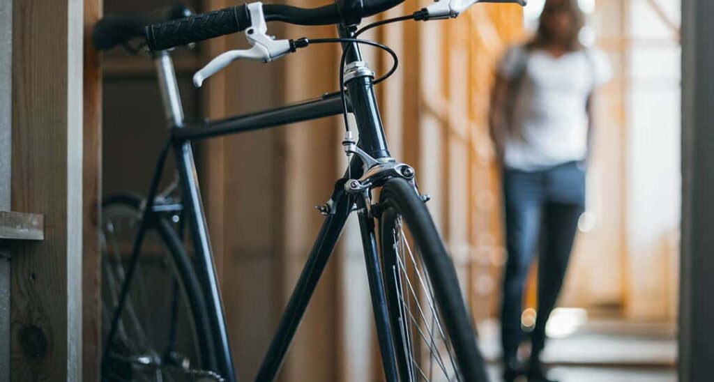 Best Mountain Bike Indoor Trainer for Off-Season Training (2022) 1 bike in apartment