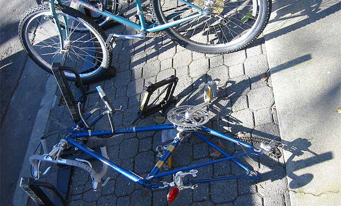 How To Lock Your Bike Without A Bike Rack 5 bike with wheels stolen
