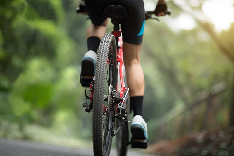 Intro to Mountain Biking for Beginners 1 mountain bike on road